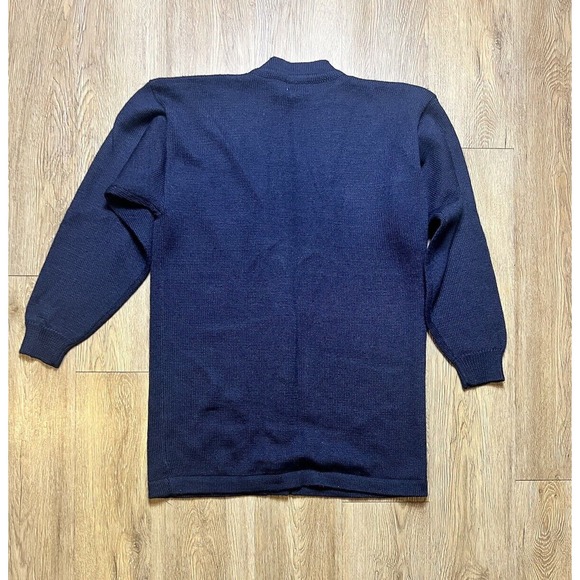 Vtg Koret Cardigan Women's Small Wool Argyle Gold Buttons Embroider Preppy - Picture 2 of 11